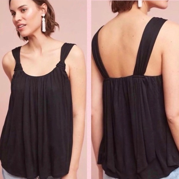 Anthropologie Vanessa Virginia Knotted Scoop Neck Tank - Picture 1 of 12